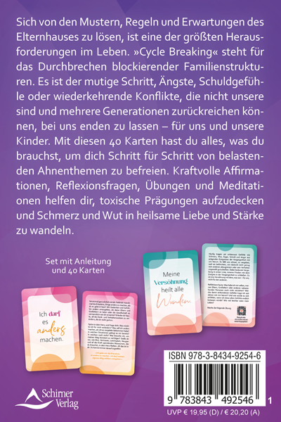 Rückseite Kartenset "Wir sind wir" von Alexandra Molina